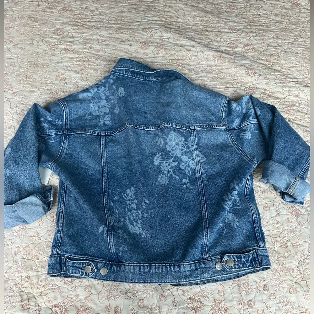 NWT Lucky Brand Floral Demin Jacket - Picture 2 of 3
